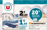 30 serviettes - U dans le catalogue Super U