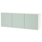 Schrankkombination für Wandmontage weiß/Hjortviken blasses Graugrün bei IKEA im Ludwigsburg Prospekt für 279,00 €