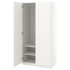 Kleiderschrank weiß/weiß 100x60x201 cm bei IKEA im Prospekt  für 220,00 €