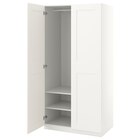 IKEA - Kleiderschrank weiß/weiß 100x60x201 cm Angebot im Prospekt Kleiderschrank weiß/weiß 100x60x201 cm bei IKEA im Prospekt für 220,00 €