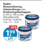 Hering im V-Markt Prospekt Bismarckhering oder Gabelrollmops oder Bratheringsfilethappen im aktuellen V-Markt Prospekt für 1,99 €