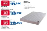 Matelas roulé 90 x 190 cm - BELNOU en promo chez Costco Châtillon à 119,99 €