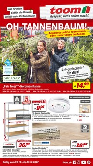 toom Baumarkt Burg Prospekt der aktuellen Woche, gültig von 03.12.2022 bis 09.12.2022 Aktueller toom Baumarkt Burg Prospekt "OH TANNENBAUM!" mit 14 Seiten