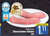 Oberschalen-Steaks von Strohschwein im aktuellen EDEKA Prospekt für 1,11 €