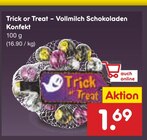 Trick or Treat – Vollmilch Schokoladen Konfekt im Angebot bei Netto Marken-Discount in Dortmund Trick or Treat – Vollmilch Schokoladen Konfekt Angebote bei Netto Marken-Discount Dortmund für 1,69 €