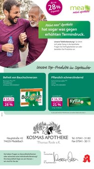 Aktueller mea - meine apotheke Prospekt "Unsere September-Angebote" Seite 1 von 4 Seiten für Pfedelbach