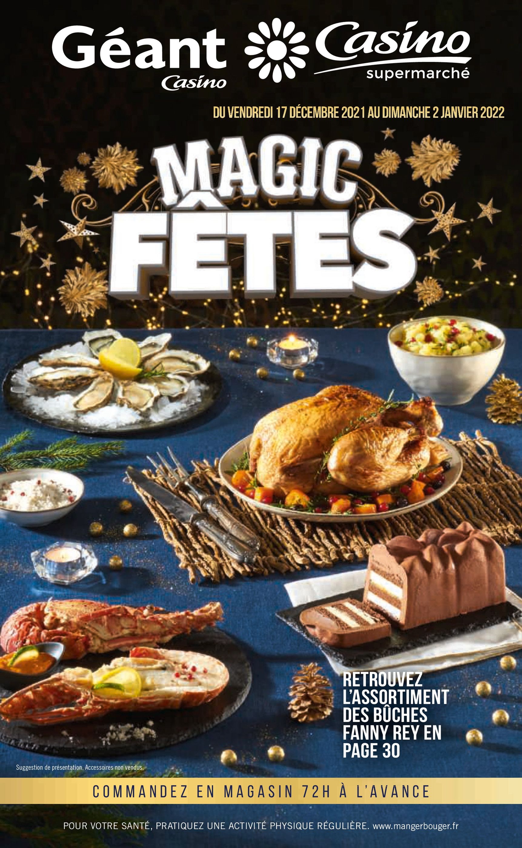 Catalogue Casino Supermarchés à Damgan, avec 32 pages Prospectus Casino Supermarchés à Damgan, "Magic Fêtes", 32 pages, 17/12/2021 - 02/01/2022