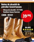 Screwfix - Bottes de sécurité de pétrolier Gravel havane : offre du catalogue Promo Bottes de sécurité de pétrolier Gravel havane à 39,99 € dans le catalogue Screwfix ""