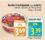 Fruchtgummi oder Lakritz Angebote von Haribo bei E center Frechen für 3,69 €