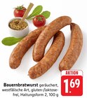 Aktuelle Bratwurst Angebote bei EDEKA in Pforzheim Aktuelles Bauernbratwurst Angebot bei EDEKA in Pforzheim ab 1,69 €