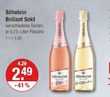 Brillant Sekt Rosé von Söhnlein im aktuellen V-Markt Prospekt für 2,49 €