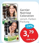 Nutrisse Coloration von Garnier für 3,79 € bei budni im Angebot Nutrisse Coloration von Garnier im aktuellen budni Prospekt