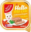 Aktuelle Katzenfutter Angebote bei EDEKA in Hamm Aktuelles Hello my cat Schlemmerhappen mit Huhn Angebot bei EDEKA in Hamm ab 0,25 €