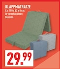 Klappmatratze für 29,99 € bei Marktkauf im Angebot Klappmatratze im aktuellen Marktkauf Prospekt