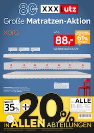 XXXLutz Möbelhäuser Prospekt: "Große Matratzen-Aktion", 12 Seiten, 08.09.2025 - 21.09.2025
