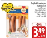 Käsewiener im Angebot bei EDEKA in Freital Käsewiener Angebote von Radeberger bei EDEKA Freital für 3,49 €