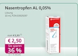 Aktuelles Nasentropfen AL 0,05% Angebot bei mea - meine apotheke in Neuss ab 2,50 €