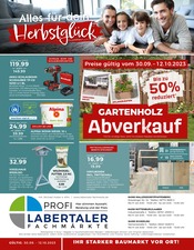 Aktueller Labertaler Fachmarkt Baumarkt Prospekt in Kelheim und Umgebung, "Alles für Dein Herbstglück!" mit 16 Seiten, 30.09.2023 - 12.10.2023