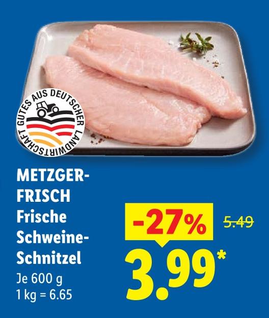 Frische Schweine-Schnitzel