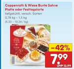 Aktuelles Bunte Sahne Platte oder Festtagstorte Angebot bei Netto Marken-Discount in Trier ab 7,99 €