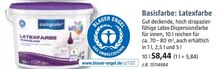 BAUHAUS Bexbach - Basisfarbe: Latexfarbe Basisfarbe: Latexfarbe Angebot bei BAUHAUS Bexbach im Prospekt "Handzettel KW 36"