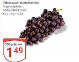 GLOBUS Duisburg - Tafeltrauben dunkel kernlos Angebot im Prospekt Tafeltrauben dunkel kernlos bei GLOBUS im Duisburg Prospekt für 1,49 €