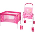 Poussette et lit de poupée Dolly Star - Dolly Star à 15,95 € dans le catalogue Action