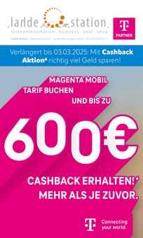 lahde Station Prospekt Verlängert bis zum 03.03.2025: Mit Cashback Aktion richtig viel Geld sparen! mit  Seiten in Minden und Umgebung