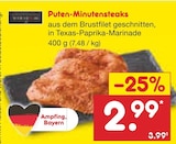 Puten-Minutensteaks im Angebot bei Netto Marken-Discount in Kempten Puten-Minutensteaks Angebote bei Netto Marken-Discount Kempten für 2,99 €