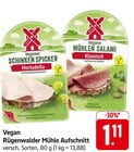 Veganer Schinken Spicker Mortadella bei E center im Häusern Prospekt für 1,11 €