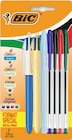 2 stylos-bille 4 couleurs + 5 cristal - BIC en promo à 0,95 € chez Netto 2 stylos-bille 4 couleurs + 5 cristal - BIC dans le catalogue Netto