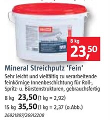 BAUHAUS Dissen - Mineral Streichputz 'Fein' Mineral Streichputz 'Fein' Angebot bei BAUHAUS Dissen im Prospekt Handzettel KW 09