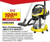 Aktuelles Nass-/Trockensauger WD 6 P S V-30/6/22/T Angebot bei toom Baumarkt in Cottbus ab 199,99 €