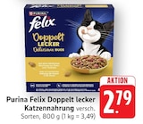 Doppelt lecker Katzennahrung im Angebot bei E center in Leonberg Doppelt lecker Katzennahrung Angebote von Purina Felix bei E center Leonberg für 2,79 €