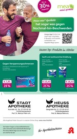 mea - meine apotheke Apotheken Prospekt der aktuellen Woche mit 4 Seiten, gültig von 01.10.2026 bis 31.10.2026, in Bönnigheim und Umgebung Aktueller mea - meine apotheke Apotheken Prospekt in Bönnigheim und Umgebung, "Unsere September-Angebote" mit 4 Seiten, 01.10.2026 - 31.10.2026
