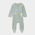 La Halle Bron - Promo Dors-bien coton à manches longues zippé vert clair bébé Promo Dors-bien coton à manches longues zippé vert clair bébé à 9,99 € dans le catalogue La Halle à Bron