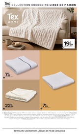 Promos Plaid dans le catalogue "Tex" de Carrefour Plaid en promo dans le catalogue Carrefour à la page 15
