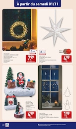 Prix et réduction Couronne Noël dans le prospectus Aldi en cours Offre Couronne Noël dans le catalogue Aldi du moment à la page 48