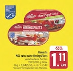 MSC extra zarte HeringsFilets Tomaten-Creme Angebote von Hawesta bei E center Amberg für 1,11 €