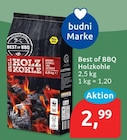 Holzkohle von Best of BBQ für 2,99 € bei budni im Angebot Holzkohle von Best of BBQ im aktuellen budni Prospekt