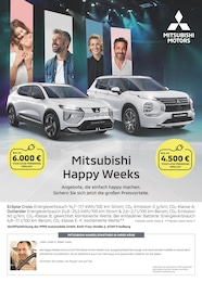 Tankstellen Prospekt von Mitsubishi in Hofkirchen Aktueller Mitsubishi Tankstellen Prospekt für Hofkirchen: Mitsubishi Happy Weeks mit 1} Seite, 16.03.2026 - 12.04.2026