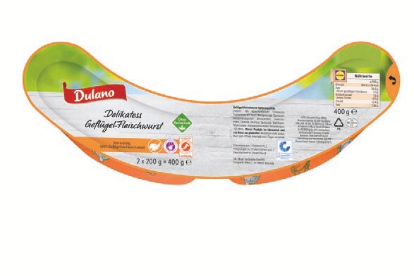 Lidl Mühlhausen - Geflügel-Fleischwurst Geflügel-Fleischwurst Angebot bei Lidl Mühlhausen im Prospekt LOOKS BY WOLFGANG JOOP
