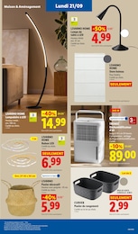 Prix et réduction Luminaires dans le prospectus Lidl en cours Offre Luminaires dans le catalogue Lidl du moment à la page 63