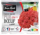 Viande Hachée Pur Bœuf 15% Mat.Gr. Surgelée - JEAN ROZÉ dans le catalogue Intermarché