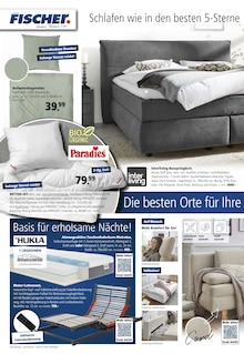 Kopfkissen im aktuellen Möbel Fischer Prospekt (Fürth) Kopfkissen im Möbel Fischer Prospekt "Komfort-Spezial" mit 8 Seiten (Fürth)
