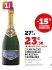 Champagne EO Extra-Ordinaire Brut - Demoiselle en promo chez Super U Mouans-Sartoux à 23,30 €
