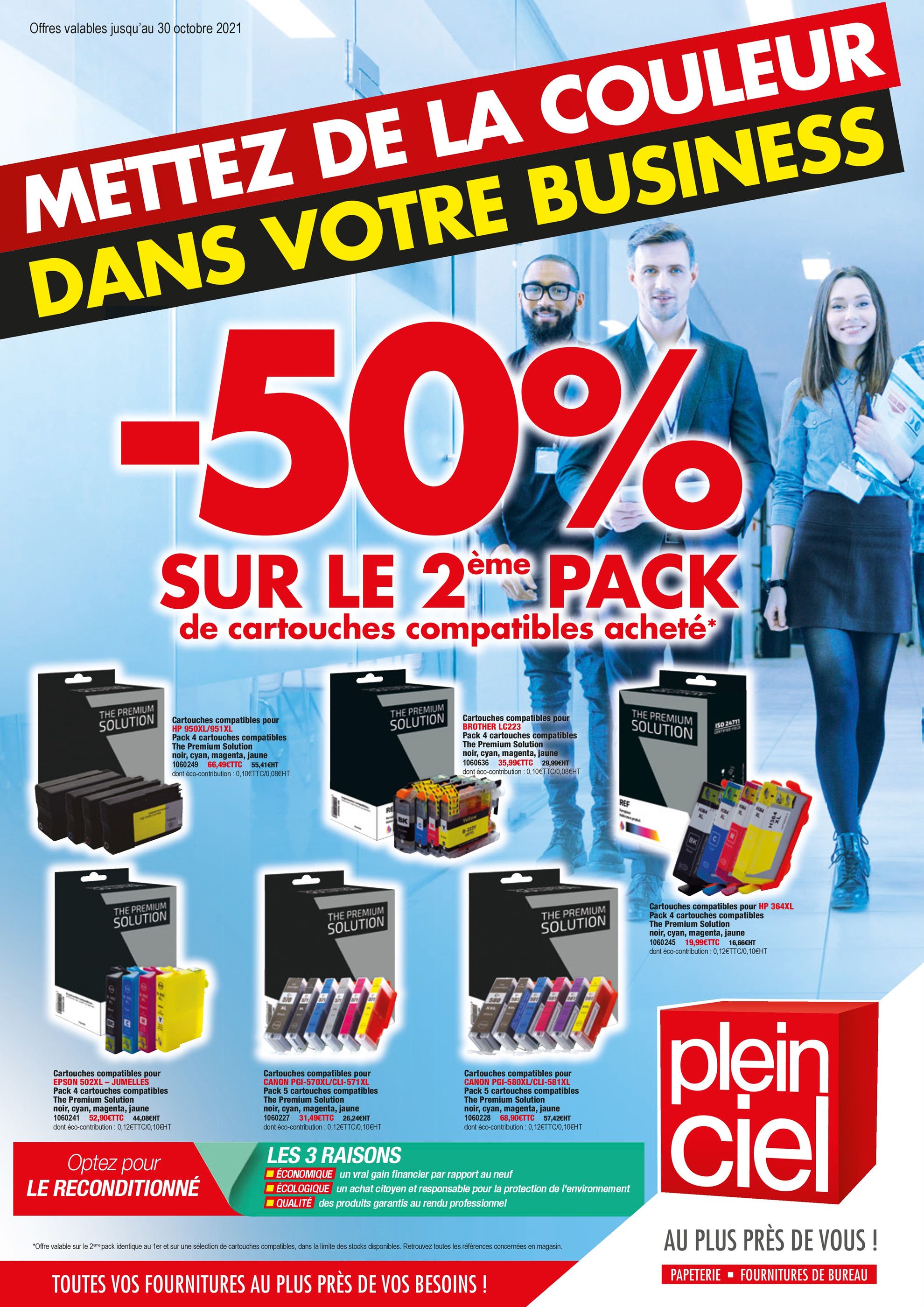 Catalogue Plein Ciel à Puteaux, avec 4 pages Prospectus Plein Ciel à Puteaux, "Mettez de la couleur dans votre business", 4 pages, 18/10/2021 - 30/10/2021