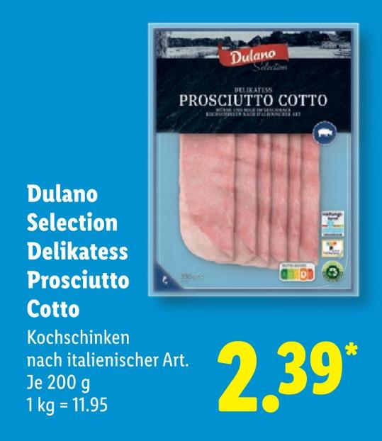 Selection Delikatess Prosciutto Cotto