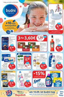 Taschentücher im budni Prospekt "drogeriemarkt" mit 9 Seiten (Hamburg)