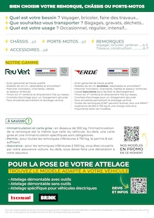 Prospectus Feu Vert de la semaine "LE GUIDE REMORQUES & ACCESSOIRES" avec 2 pages, valide du 27/03/2024 au 23/07/2024 pour Poitiers et alentours